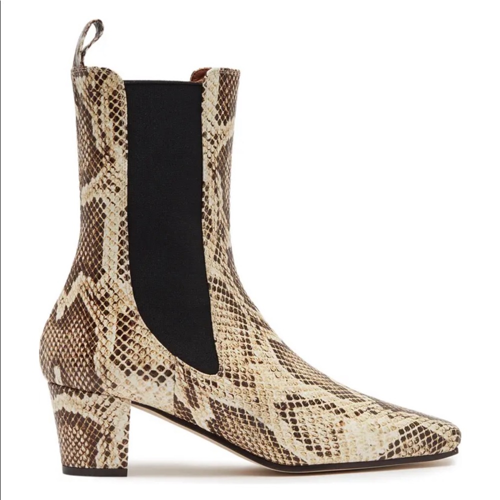 Paris Texas Python Print Leather Boot 6